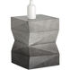 Niran 24 X 18 inch Grey / Black Outdoor End Table